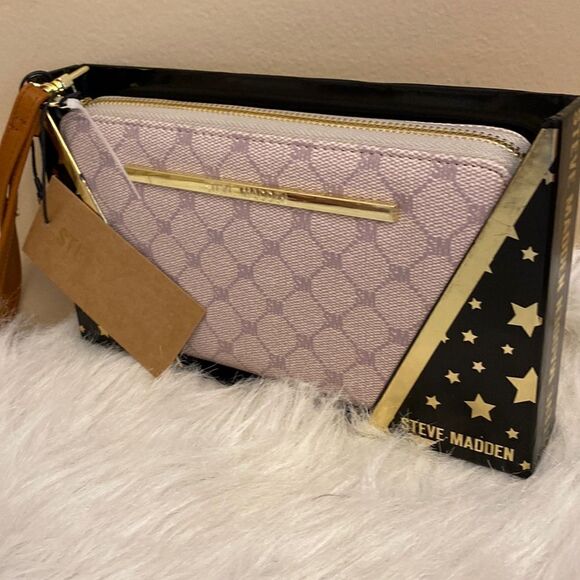 NWT Steve Madden Zip Around Wallet w/ Gift Box - Picture 2 of 10